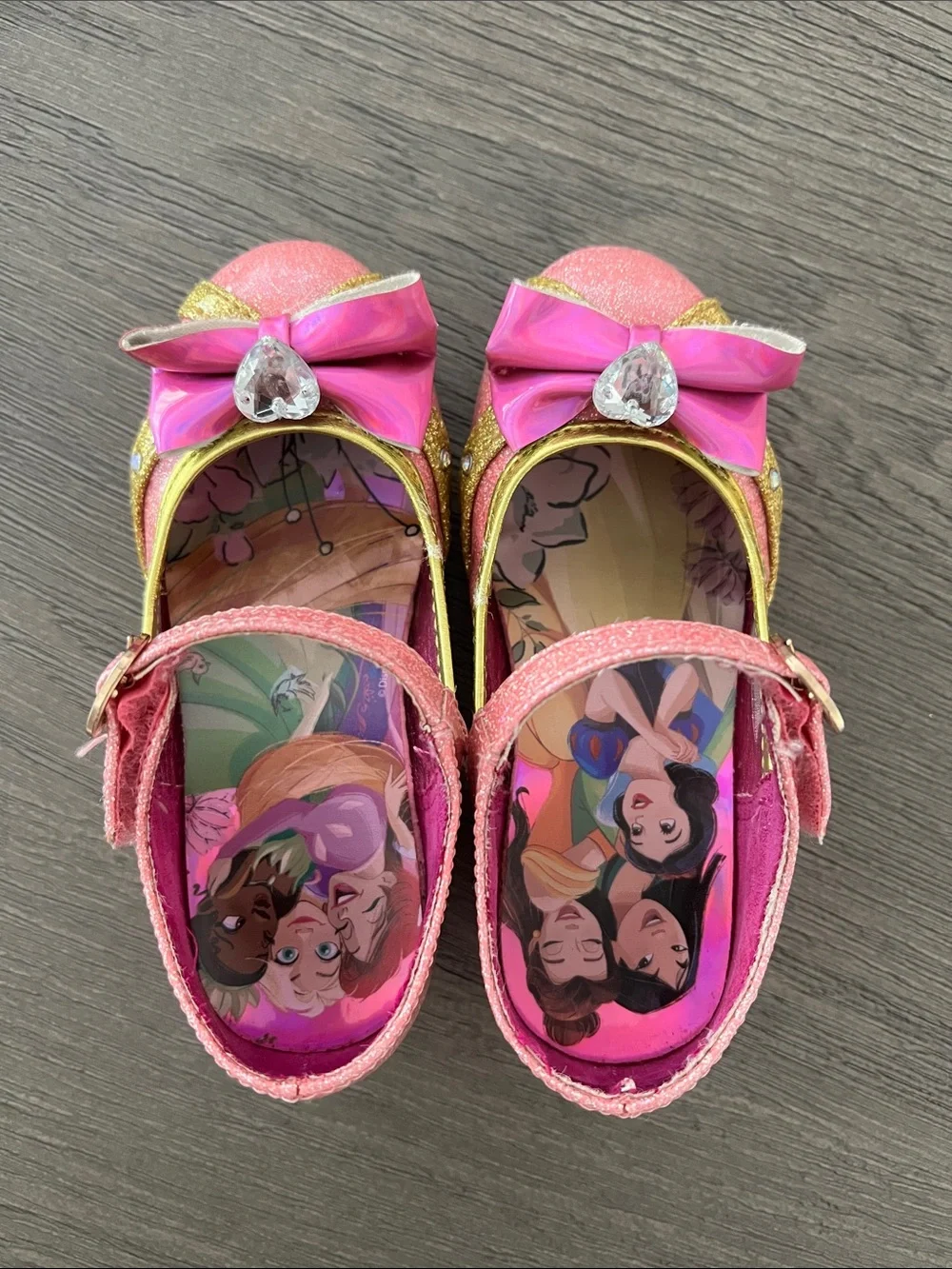 Disney Pink and Gold Princess Mary Jane Dress Shoes